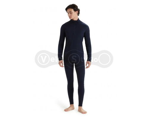Термофутболка з довгим рукавом ICEBREAKER 200 Oasis LS Half Zip MEN MIDNIGHT M