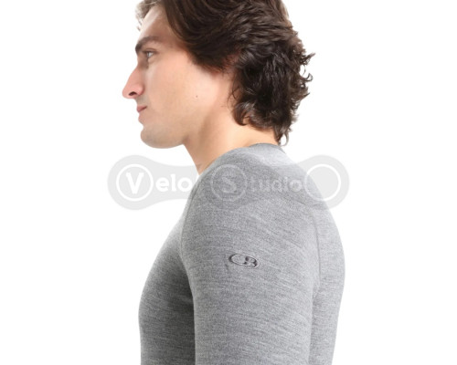 Термофутболка с длинным рукавом ICEBREAKER 260 Tech LS Crewe MEN Gritstone HTHR S