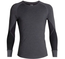 Термофутболка з довгим рукавом ICEBREAKER 260 Zone LS Crewe MEN JET HTHR/BLACK M