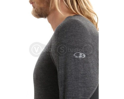 Термофутболка з довгим рукавом ICEBREAKER 260 Zone LS Crewe MEN JET HTHR/BLACK M