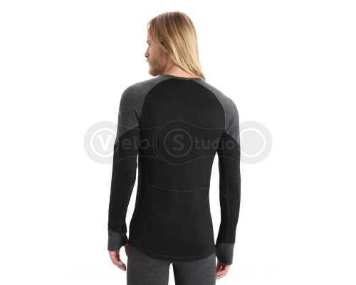 Термофутболка з довгим рукавом ICEBREAKER 260 Zone LS Crewe MEN JET HTHR/BLACK M