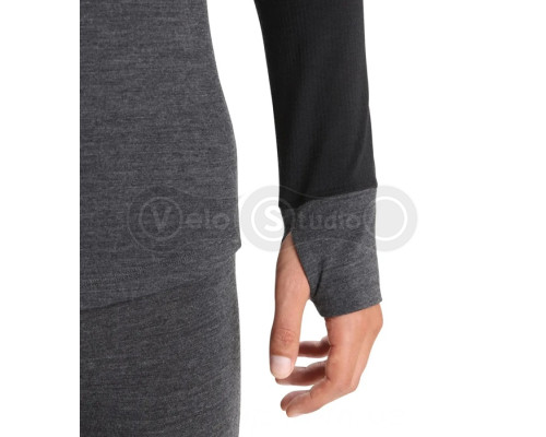 Термофутболка з довгим рукавом ICEBREAKER 260 Zone LS Crewe MEN JET HTHR/BLACK M