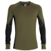 Термофутболка с длинным рукавом ICEBREAKER 260 Zone LS Crewe MEN LODEN/BLACK M