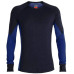 Термофутболка с длинным рукавом ICEBREAKER 260 Zone LS Crewe MEN MID NVY/RYL N M