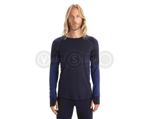 Термофутболка с длинным рукавом ICEBREAKER 260 Zone LS Crewe MEN MID NVY/RYL N M