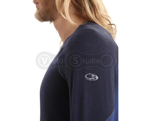 Термофутболка с длинным рукавом ICEBREAKER 260 Zone LS Crewe MEN MID NVY/RYL N M