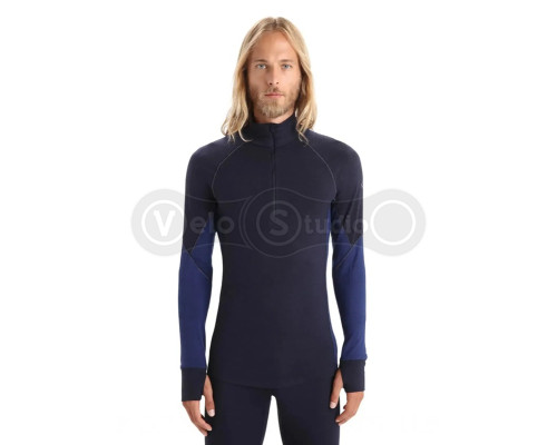 Термофутболка с длинным рукавом ICEBREAKER 260 Zone LS Half Zip MEN MID NVY/RY M