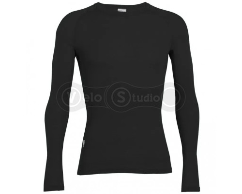 Термофутболка с длинным рукавом ICEBREAKER Everyday LS Crewe MEN black S