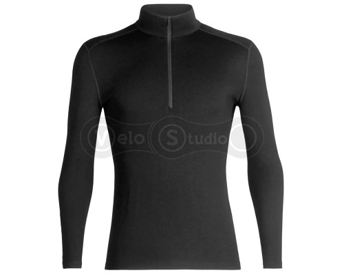 Термофутболка із довгим рукавом ICEBREAKER M 260 Tech LS Half Zip BLACK S