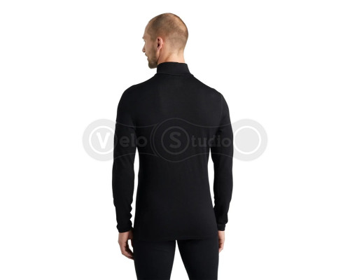 Термофутболка із довгим рукавом ICEBREAKER M 260 Tech LS Half Zip BLACK S