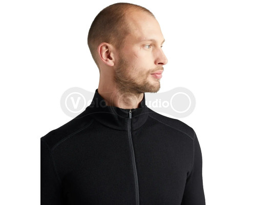 Термофутболка із довгим рукавом ICEBREAKER M 260 Tech LS Half Zip BLACK S