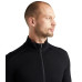 Термофутболка із довгим рукавом ICEBREAKER M 260 Tech LS Half Zip BLACK S