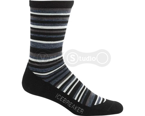 Шкарпетки ICEBREAKER City Lite Crew MEN black/brazil/oli XL