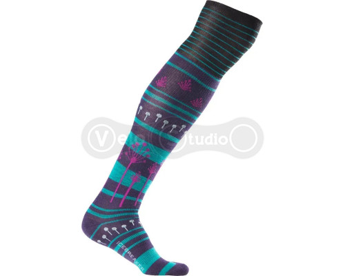 Термошкарпетки високі ICEBREAKER City UltraLite OTC Sundew WMN blizzard/jet melange S