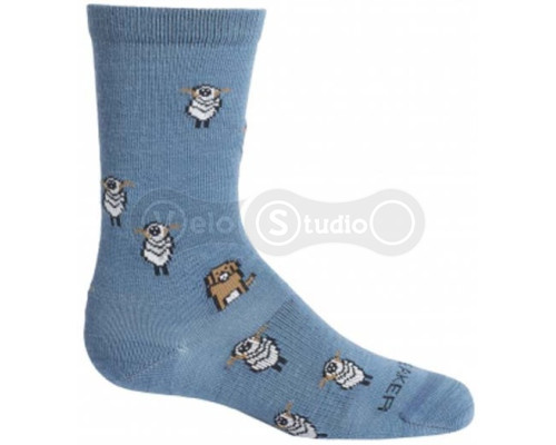 Дитячі шкарпетки ICEBREAKER Kids Lifestyle Ultralight Ultra Light Crew Sheep Herding Thunder XL