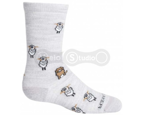 Дитячі шкарпетки ICEBREAKER Kids Lifestyle Ultralight Ultra Light Crew Sheep Herding Blizzard HTHR L