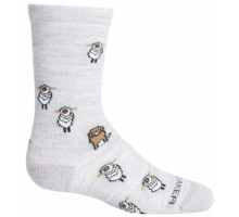 Детские носки ICEBREAKER Kids Lifestyle Ultralight Ultra Light Crew Sheep Herding Blizzard HTHR M