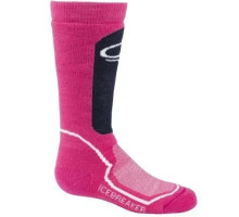Детские носки ICEBREAKER Kids Snow Medium OTC pop pink/admiral/snow L