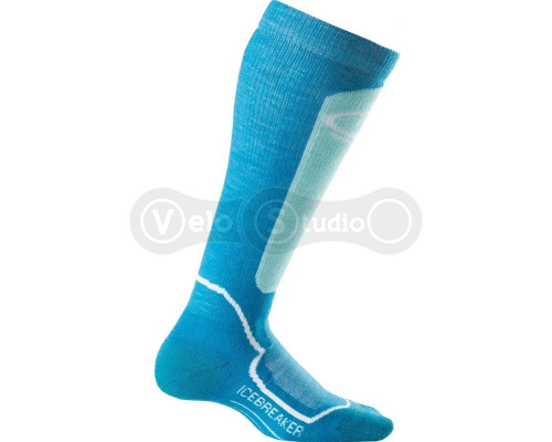 Детские носки ICEBREAKER Kids Snow Mid OTC GIRL cruise/teardrop/white L