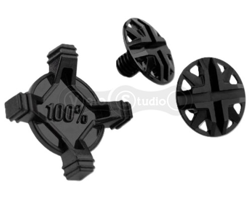 Гвинти для шолома Ride 100% STATUS Screw Kit [Black], One Size