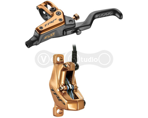 Переднє гідравлічне гальмо TRP DHR EVO PRO M9040 4 поршня, 1900мм, золотисте