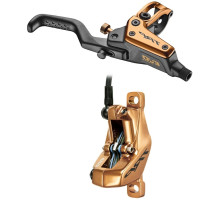 Заднє гідравлічне гальмо TRP DHR EVO PRO M9040 4 поршня, 1900мм, золотисте