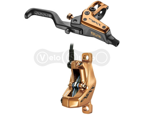 Заднє гідравлічне гальмо TRP DHR EVO PRO M9040 4 поршня, 1900мм, золотисте