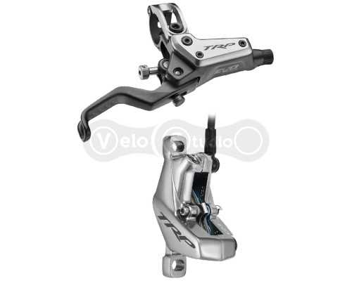 Заднє гідравлічне гальмо TRP DHR EVO PRO M9040 4 поршня, 1900мм, сріблясте