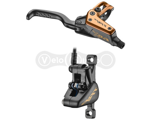 Задний гидравлический тормоз TRP DHR EVO X M9020 2 поршня, 1900мм, золотистый