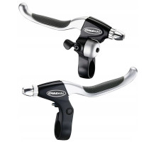 Гальмівні ручки TEKTRO CL530RS+CL535RT з дзвінком, чорний/сріблястий, пара