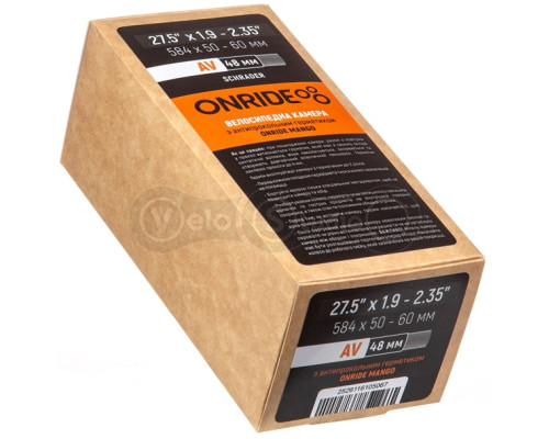 Камера ONRIDE с герметиком Mango 27,5x1.9-2.35 (584x50-60) AV 48