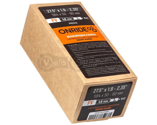 Камера ONRIDE з герметиком Mango 27,5x1.9-2.35 (584x50-60) FV 48 RVC