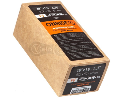 Камера ONRIDE з герметиком Mango 29x1.9-2.35 (622x50-60) FV 48 RVC