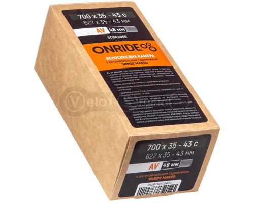 Камера ONRIDE із герметиком Mango 700x35-43c AV 48