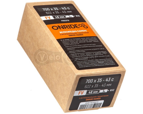 Камера ONRIDE із герметиком Mango 700x35-43c FV 48 RVC