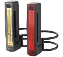 Комплект передніх мигалок + задні Knog Plus Twinpack 40/20 Lumens Black