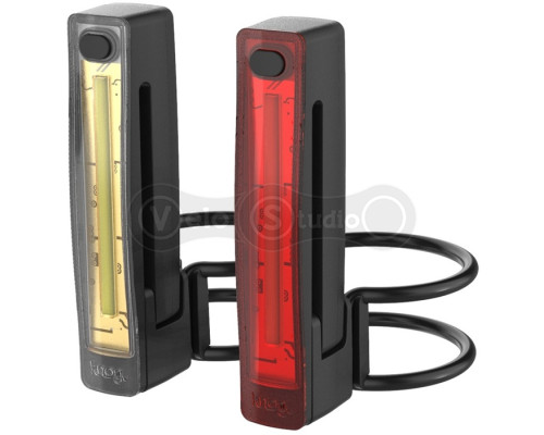 Комплект передніх мигалок + задні Knog Plus Twinpack 40/20 Lumens Black