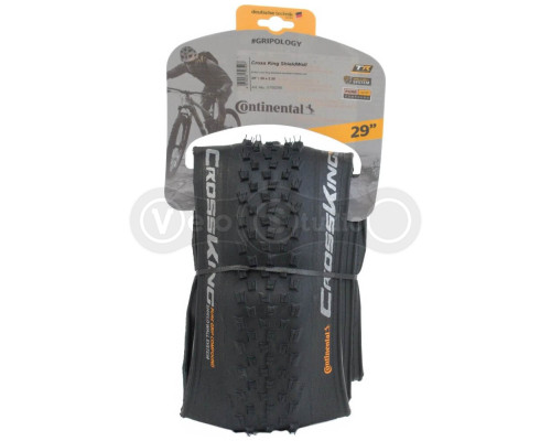 Покришка безкамерна Continental Cross King ShieldWall 29" | 29 x 2.60 чорна, доладна skin