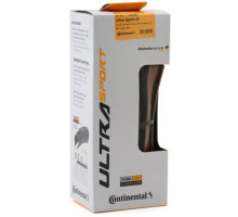 Покришка Continental Ultra Sport III 28 | 700 x 28C чорна/коричнева складана skin