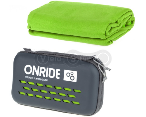 Рушник із мікрофібри ONRIDE Wipe 20 зелений (120х60) в кейсі