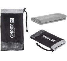 Полотенце из микрофибры ONRIDE Wipe 5 серое (100х50) в чехле