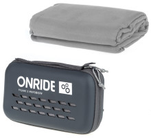 Полотенце из микрофибры ONRIDE Wipe 15 серое (100х50) в кейсе
