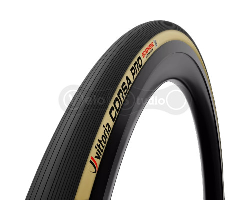 Вело покришка Vittoria Corsa Pro 700x29c WR TLR для широких ободів, бежева боковина