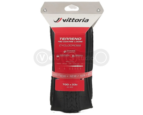 Вело покришка Vittoria Terreno T80 Coarse Loose Gravel Endurance 700x40c, чорна