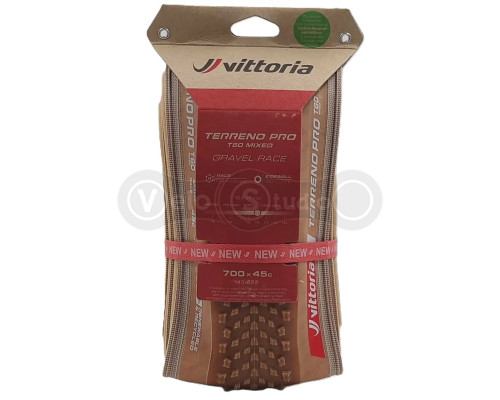 Вело покрышка Vittoria Terreno PRO T60 mixed 700x45c, бежевая боковина