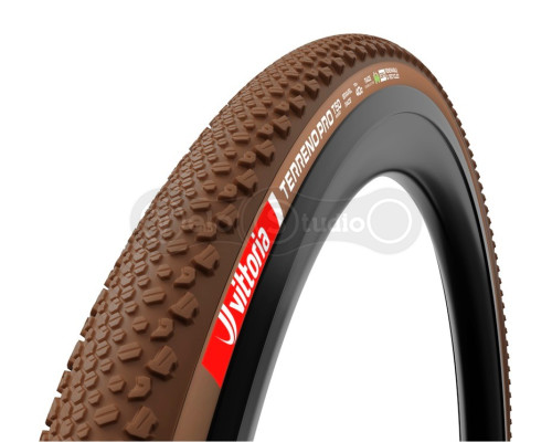 Вело покрышка Vittoria Terreno PRO T50 mixed 700x40c, бежевая боковина