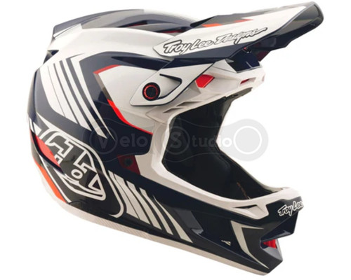 Вело шолом TLD D4 POLYACRYLITE HELMET QUALIFER [BLUE/WHITE] MD