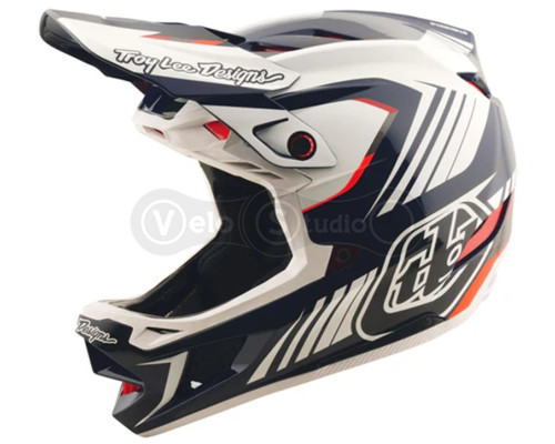 Вело шлем TLD D4 POLYACRYLITE HELMET QUALIFER [BLUE/WHITE] LG