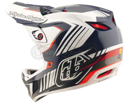 Вело шлем TLD D4 POLYACRYLITE HELMET QUALIFER [BLUE/WHITE] XL