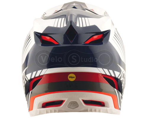 Вело шлем TLD D4 POLYACRYLITE HELMET QUALIFER [BLUE/WHITE] XL